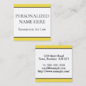 モダン&シックBarrister At Law名刺 スクエア名刺 (正面/裏面)