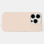 モダン シャンパンピンク 無地 単色 Case-Mate iPhoneケース (裏面 (横))