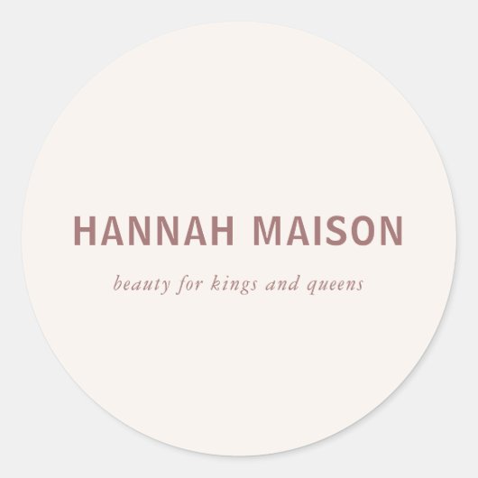 モダン，シュンペル，プロフェッショナル,サロン，ベージュ ラウンドシール (正面)