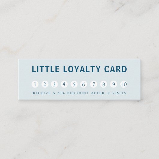 モダン，シュンペル，プロフェッショナル,サロン，青 スキニー名刺 (正面)