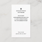 モダン シルエット ドッグ トレーナー 名刺 (裏面)