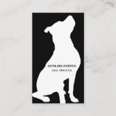モダン シルエット ドッグ トレーナー 名刺 (正面)