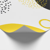 モダン,シンプルおもしろい，メンフィススタイル幾何学芸術 ラッピングペーパー (角)