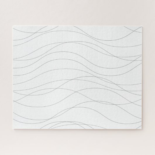 モダン,シンプルシックな波エレガント状の線 ジグソーパズル (横)