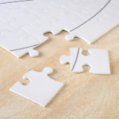 モダン,シンプルシックな波エレガント状の線 ジグソーパズル (側面)