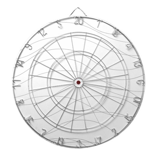 モダン,シンプルシックな波エレガント状の線 ダーツボード (正面)