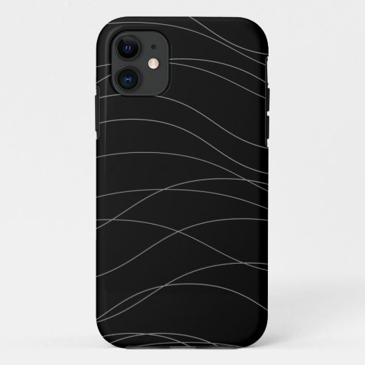 モダン,シンプルシックな波エレガント状の線 Case-Mate iPhoneケース (裏面)