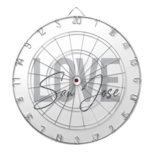 モダン,シンプルシック，カッコいいデザインラブサンノゼ ダーツボード (正面)