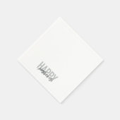 モダン,シンプルタイポグラフィカッコいいハッピーパスソーバー スタンダードカクテルナプキン (角)