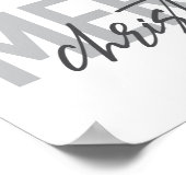 モダン,シンプルデザイン,都市のカッコいいメリークリスマス ポスター (角)