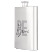 モダン,シンプルデザイン,都市,カッコいいBe Braveの フラスク (左)