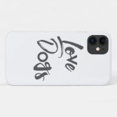 モダン,シンプルデザイン,都市,ラブドッグカッコいい Case-Mate iPhoneケース (裏面(横))