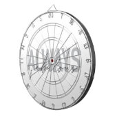 モダン,シンプルトレンディータイポグラフィ常に素晴らしい ダーツボード (正面右)