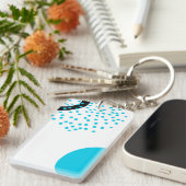 モダン,シンプルトレンディー，都市円グラフィック キーホルダー (正面右)