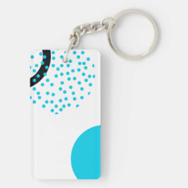 モダン,シンプルトレンディー，都市円グラフィック キーホルダー