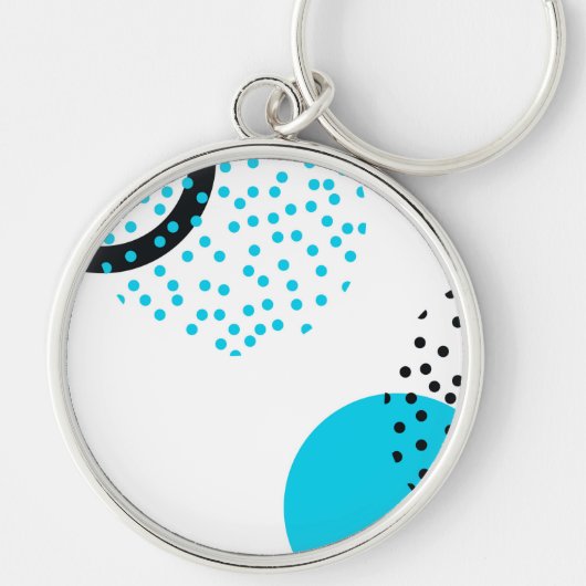 モダン,シンプルトレンディー,都市円グラフィック キーホルダー (正面)