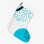 モダン,シンプルトレンディー，都市円グラフィック ラージクリスマスストッキング (正面 (吊り時))