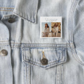 モダン&シンプルフォトコラージュ葬儀 缶バッジ (インサイチュ)