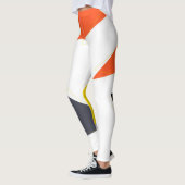 モダン、シンプル三角形よくはしゃぐ幾何学的パターン レギンス (左)