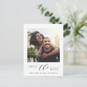 モダン&シンプル写真日付の保存 ポストカード (スタンド正面)