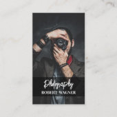 モダン&シンプル写真QRコードプロフェッショナル 名刺 (正面)