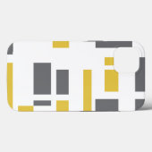 モダン、シンプル幾何カッコいい黄色の灰色のパターン Case-Mate iPhoneケース (裏面 (横))