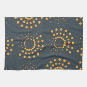 モダン、シンプル抽象芸術幾何学模様 キッチンタオル (横)