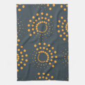 モダン、シンプル抽象芸術幾何学模様 キッチンタオル (縦)