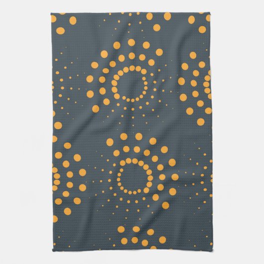 モダン、シンプル抽象芸術幾何学模様 キッチンタオル (縦)