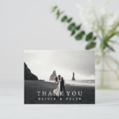 モダン+シンプル結婚サンキューカード ポストカード (スタンド正面)