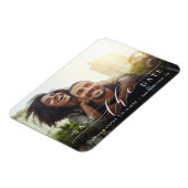 モダン&シンプル結婚Photo Save the Date マグネット (左側)