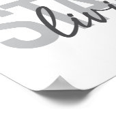 モダン,シンプル都市カッコいいタイポグラフィ生活開始 ポスター (角)