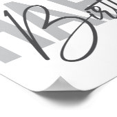 モダン,シンプル都市,カッコいいハッピーバースデー ポスター (角)