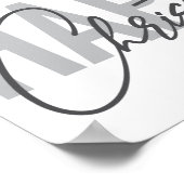 モダン,シンプル都市,デザインハッピークリスマス ポスター (角)