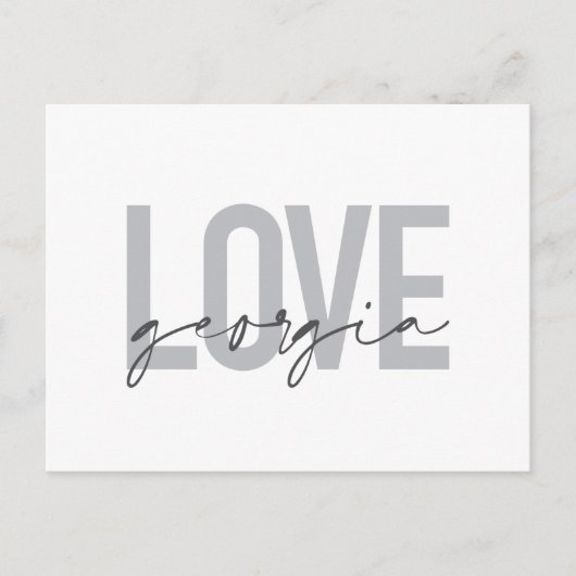 モダン,シンプル都市,デザインラヴカッコいいグルジア ポストカード (正面)