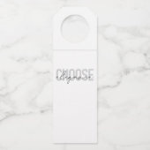 モダン,シンプル都市，デザイン選択エレガンス ボトルネックタグ (正面)