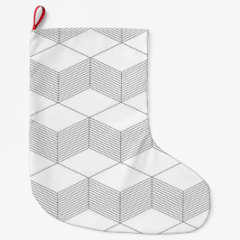 モダン,シンプル都市，トレンディーグラフィックデザイン ラージクリスマスストッキング