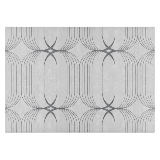 モダン,シンプル高級エレガントイラストレーションパターン カッティングボード (正面)