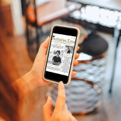 モダン シンプル おしゃれな卒業写真新聞 招待状