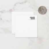 モダン シンプル おしゃれ ミニマル プレーン ノートカード (正面/裏面インサイチュ)