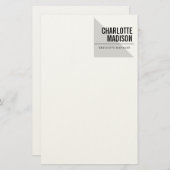 モダン シンプル おしゃれ ミニマル プレーン 便箋 (正面/裏面)