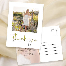 モダン シンプル おしゃれ ミニマル 謝辞 ポストカード