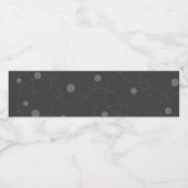 モダン,シンプル, よくはしゃぐ，円のおもしろいパターン ペットボトルラベル (シングルラベル)