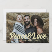 モダン シンプル カジュアル スクリプト 挨拶 家族 写真 シーズンカード (正面)