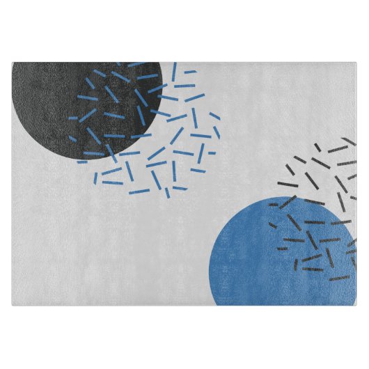 モダン,シンプル,カッコいい抽象芸術，図形のパターン カッティングボード (正面)