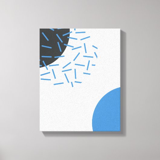 モダン,シンプル,カッコいい抽象芸術，図形のパターン キャンバスプリント (正面)