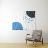 モダン,シンプル,カッコいい抽象芸術，図形のパターン タペストリー (インサイチュ(横))