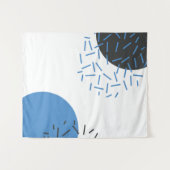 モダン,シンプル,カッコいい抽象芸術，図形のパターン タペストリー (正面(横))