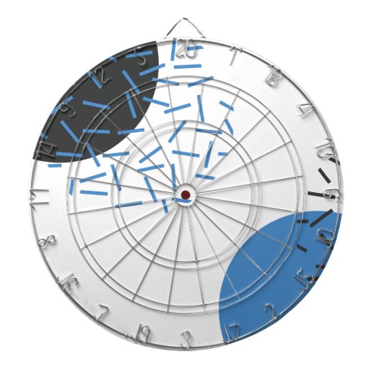 モダン,シンプル,カッコいい抽象芸術，図形のパターン ダーツボード (正面)