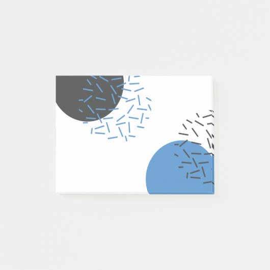 モダン,シンプル,カッコいい抽象芸術，図形のパターン ポストイット (正面)